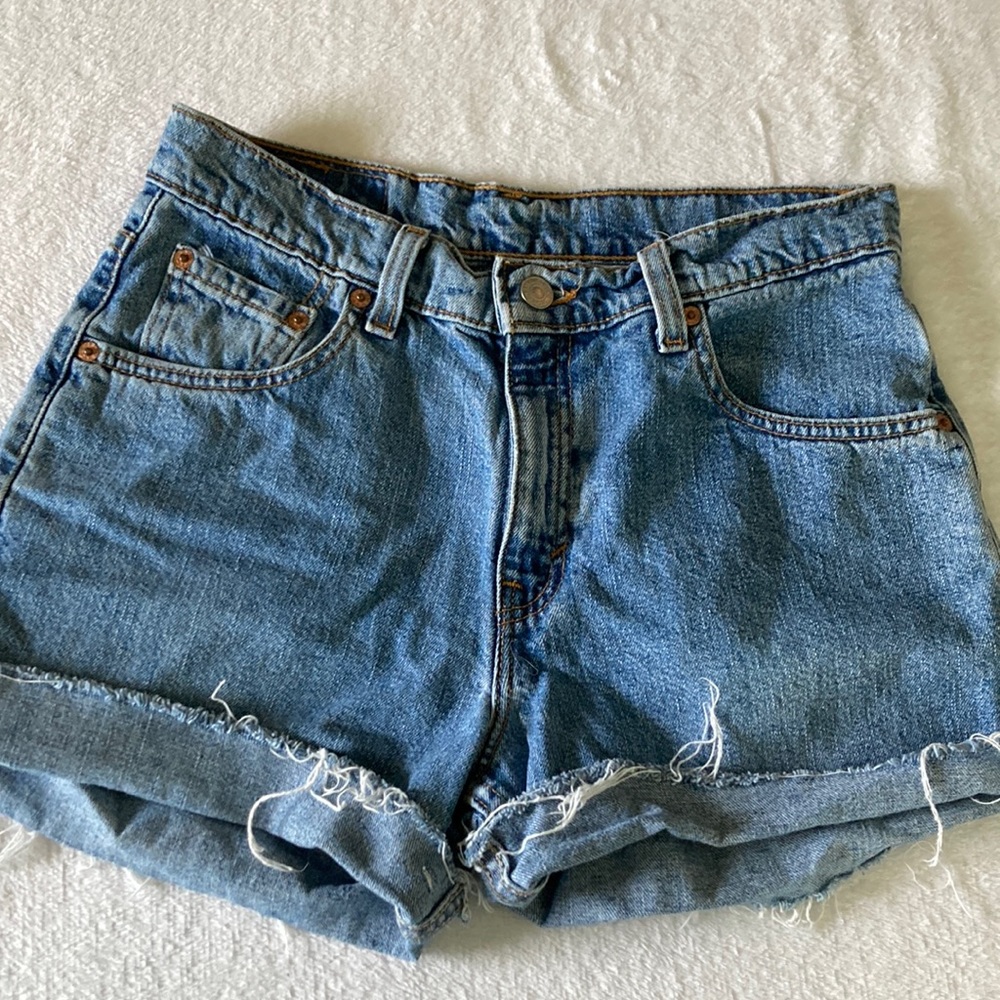 Vintage Black Tab Levi Short CutOffs - Picture 3 of 7